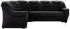Cavadore Ecksofa Bensil mit Federkern / Polsterecke in Kunstleder / 265 x 94 x 215 / Lederoptik Schwarz Bild 3