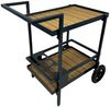 abc HOME Servierwagen Outdoor, zwei Ablageflächen, Flaschenhalterungen Bild 3