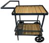 abc HOME Servierwagen Outdoor, zwei Ablageflächen, Flaschenhalterungen Bild 4