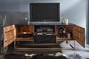 riess-ambiente TV-Board SCORPION 160cm schwarz, Massivholz · Lowboard · Metall · Wohnzimmer · 3D Schnitzereien Bild 5