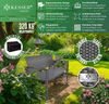 KESSER® Gartenbank Polyrattan 2-Sitzer Wetterfest | Rattan-Sitzbank UV-Beständig & bis 320kg belastbar | Balkon-Bank 125x62x90cm | Garten-Möbel mit ergonomischen Armlehnen | Für 2 Personen Anthrazit Bild 3