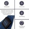 Solar Sonnensegel Sternenhimmel mit 100 LEDs Dreieck Dunkelbau 3,6m Bild 4