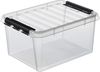 Orthex Stapelbox Stapelbare Box Smart Store Classic 15 transparent Deckel & Verschluss (3 St) Bild 4