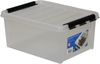Orthex Stapelbox Stapelbare Box Smart Store Classic 15 transparent Deckel & Verschluss (3 St) Bild 3