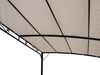 Anbaupavillon MANTOVA 3x2,5 Meter, Stahl dunkel, Plane PVC-beschichtet écru Bild 5