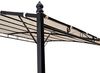 Anbaupavillon MANTOVA 3x2,5 Meter, Stahl dunkel, Plane PVC-beschichtet écru Bild 4