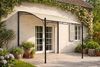 Anbaupavillon MANTOVA 3x2,5 Meter, Stahl dunkel, Plane PVC-beschichtet écru Bild 2