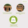 acamp Sitzbank Gartenbank 2-Sitzer, Wetterfest, FSC®-zertifiziertem Akazienholz Bild 4