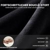 COLAMY Modern Velvet Ohrensessel 2er Set, Gepolsterter Sessel Wohnzimmer, Bequemer Runder loungesessel mit 3 Beinen für Wohnzimmer, Schlafzimmer, Leseecke, Schwarz Bild 5