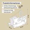 Werkhaus Stiftebox Fischkutter blau Stifte Köcher Halter WE2036 Bild 5