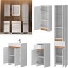 Badmöbel-Set Lemgo Weiß Hochglanz 5er-Set Vicco Bild 4