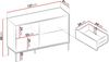 Kommode Visso 1D2S VI-03 (Farbe: Eiche Linear) Bild 3