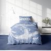 One Home Bettwäsche Fotodruck, Mikrofaser, 4 teilig, Maritim Anker Nautic meliert, Knitterfrei Weich für Sommer und Winter Bild 2