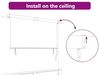vidaXL Rollo Anthrazit 220 x 250 cm Stoff und Aluminium 362096 Bild 3