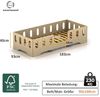 smartwood TILA 2 Kinderbett 90x180 mit Rausfallschutz und Lattenrost - Bodenbett Kinder Naturholz - Montessori Bett mit glatten Kanten - Betten für schnelle Montage - Bis zu 95 kg Bild 2