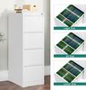 YITAHOME Aktenschrank mit 4 Abschließbaren Schubladen, Kippsicherer Rollender Aktenschrank mit Rädern für das Büro zu Hause, Unter-Pult-Aktenschränke, weiß, 62 x 45.8 x 133 cm Bild 4