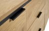 Sideboard >CESURA< in Eiche, schwarz, Melamin, Metall - 155x80,6x45cm (BxHxT) Bild 4