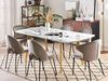 Esstisch Marmor Optik weiß / gold 160 / 200x90 cm ausziehbar MOSBY Bild 3