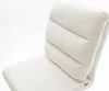 Barstuhl Pela-Flex Bouclé Soft Beige Drehfuß höhenverstellbar Edelstahl Silberfarben Bild 5