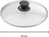 ELO Glasdeckel 24 cm Glas silber Bild 3