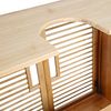 axentia Waschbeckenunterschrank aus Bambus, ca. 60 x 58 x 30 cm, Holzfarben Bild 4