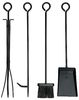 DanDiBo Kaminholzregal Innen Metall Schwarz 72 cm Kaminholzständer mit Kaminbesteck 96431 Kaminholzwagen Kaminholzhalter Bild 5