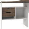 Dmora - Schreibtisch Patience, Mehrzweckschreibtisch, B?rotisch f?r PC, Eckschreibtisch, 145x81 h77 cm, Wei? Bild 4