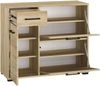 Schuhschrank Caro Schuhkommode 90x34x76 cm sonoma Eiche hell Bild 4