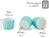 Frau WUNDERVoll Muffinform Muffin Backformen, klein Durchmesser 5 cm, türkis, (25-tlg) Bild 2