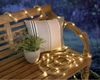 Garden Pleasure Hanfseil mit Solarbeleuchtung Dekorative Beleuchtung, Außen, 8 m, 100 LED Bild 2