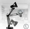 B.K.Licht Tischleuchte Leselampe Schwarz Retro Metall - BKL1080, ohne Leuchtmittel, max. 40W E14 Schreibtischlampe Nachttischleuchte Bild 2
