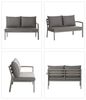 Dehner Gartenlounge-Set Colmar, 4-teilig, 5-Sitzer, inkl. höhenverstellbarem Tisch und Polster, aus FSC®-zertifiziertem Teakholz, wasserabweisenden Olefin Bild 5