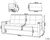 Schlafsofa Polsterbezug beige TJORN Bild 3