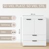rauch Aditio Box, Kommode, 2-türig, 2 Schubladen, mit Softclose-Funktion, Farbe Weiß, BxHxT 80x100x42cm Bild 5