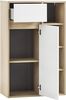 Schildmeyer Highboard Mali 152760, Eiche hell Dekor/mattweiß Bild 4