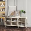 TV-Schrank Lindau Stahl 120x40x59 cm Cremeweiß [en. casa] Bild 3