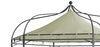 Pavillon MODENA 6-eckig, Stahl schwarz, Plane PVC-beschichtet écru Bild 3