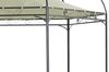 Pavillon MODENA 6-eckig, Stahl schwarz, Plane PVC-beschichtet écru Bild 4