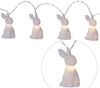 MARELIDA LED-Lichterkette LED Lichterkette Hasen 10 weiße leuchtende Hoppel Häschen Osterdeko, 10-flammig Bild 2