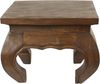 Oriental Galerie Opiumtisch Opium Tisch Beistelltisch Massiv Holz Couchtisch Nachttisch Hocker, Farbe:Dunkelbraun, Größe:30 x 30 x 24 cm (LxBxH) Bild 3