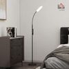 HOMCOM Stehlampe LED Stehleuchte mit dimmbaren Farben, 360° drehbar, 1-Stunden-Timer, LED, für Wohzimmer, 22 x 22 x 175 cm, Schwarz Bild 2