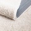 carpet city Shaggy Hochflor Teppich - 120x170 cm - Creme - Langflor Wohnzimmerteppich - Einfarbig Uni Modern - Flauschig-Weiche Teppiche Schlafzimmer Deko Bild 4