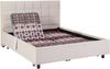 Vente-unique - Dekoratives Bett mit elektrischer Relaxfunktion mit Tellern + 3-Zonen-Matratze aus 100 % Latex - 2 x 70 x 190 cm - Stoff - Beige - JOFAR von YSMÉE Bild 5