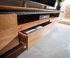 Lowboard Stonegrace 240 cm Akazie Natur 2 Türen 1 Fach 2 Schubladen Steinfurnier schwebend Bild 5
