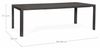 Gartenesstisch Niplik aus Aluminium, modern ausziehbar, anthrazit, für 8–10 Personen Bild 3