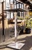 ONDIS24 Stehtisch Gartentisch Bistrotisch Bartisch 59 x 110 (H) cm mit Edelstahlgestell, HPL Tischplatte für In- & Outdoor Bild 4