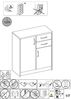 Kommode Olfen / Optimus, Holzwerkstoff, Holzfarben, 74 x 86 x 35 cm Bild 3