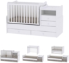 Lorelli 'Combo' 2-in-1 Kombibett umbaubar, mit Schaukelfunktion weiß