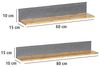 2er-Set Wandregal Mod. Bahari aus Bambus Wohnregal, Badregal aus Bambus Bild 2