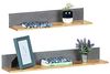 2er-Set Wandregal Mod. Bahari aus Bambus Wohnregal, Badregal aus Bambus Bild 1
